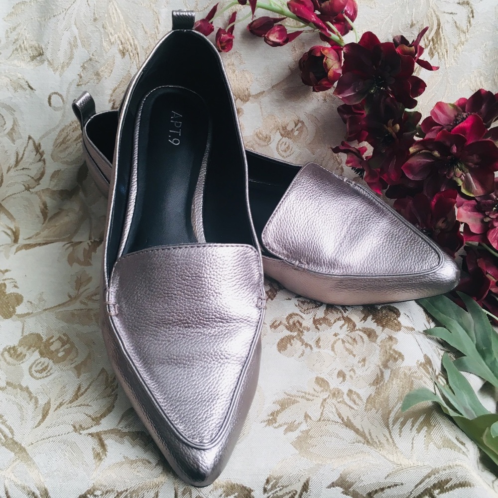 Apt 9 “Delegate Pewter” Pointed-Toe Dressy Flats
